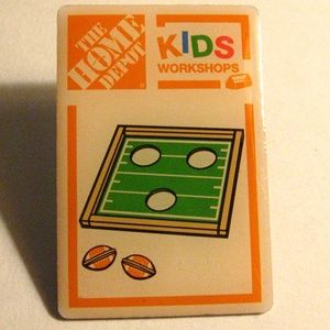 Home Depot Kids Cornhole Bag Toss Lapel Pin